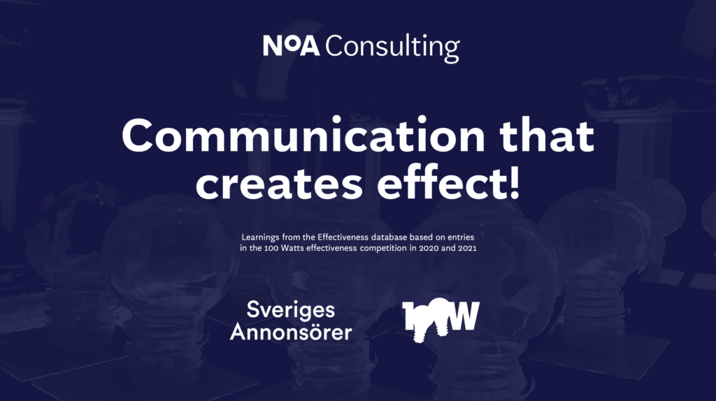 Communication that creates effect!